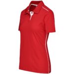 Ladies Galway Golf Shirt - Red - Image 2
