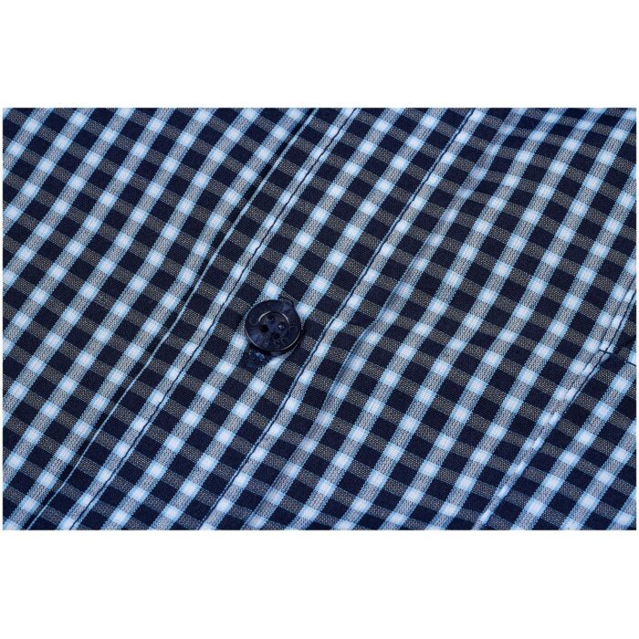 Mens Long Sleeve Kenton Shirt - Navy - Image 4