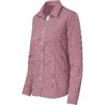 Ladies Long Sleeve Kenton Shirt - Red - Image 4
