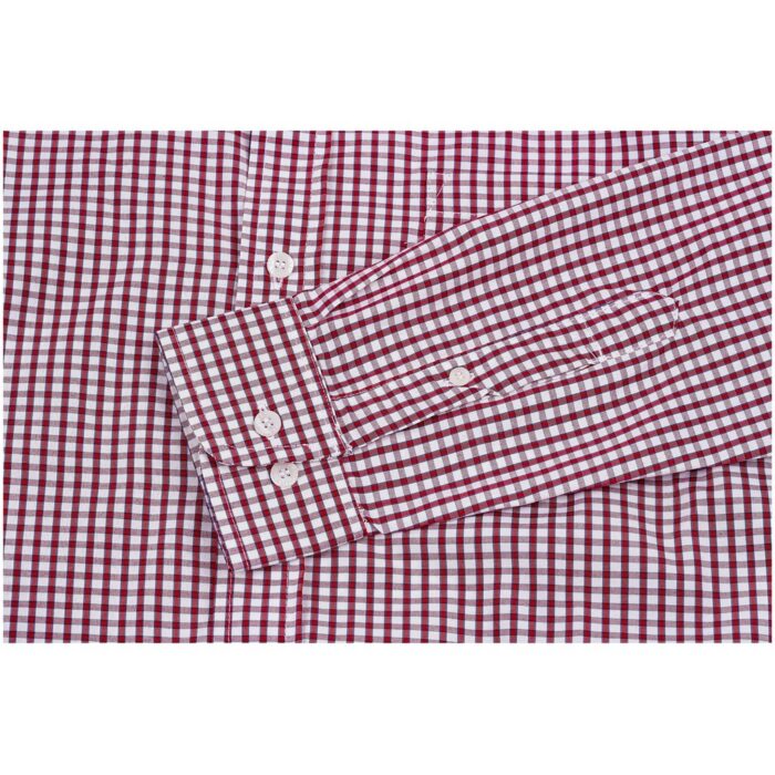 Ladies Long Sleeve Kenton Shirt - Red - Image 5