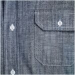 Mens Long Sleeve Windsor Shirt - Navy - Image 4