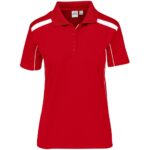 Ladies United Golf Shirt - Red - Image 2