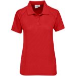 Ladies Sprint Golf Shirt - Red - Image 3
