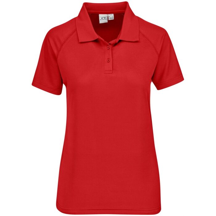Ladies Sprint Golf Shirt - Red - Image 3