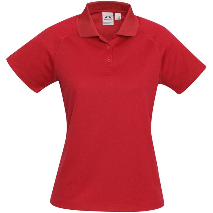 Ladies Sprint Golf Shirt - Red - Image 1