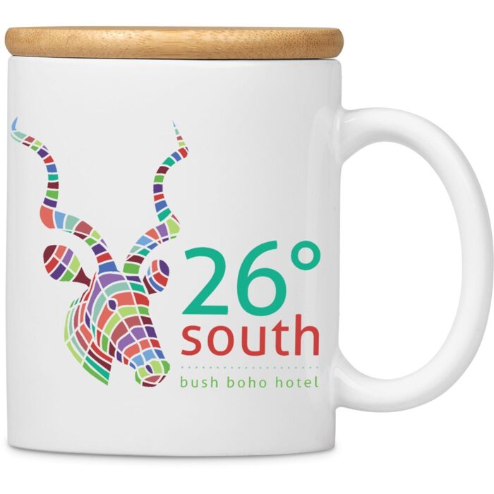 Okiyo Sozo Bamboo & Ceramic Sublimation Coffee Mug - 330ml - Image 1