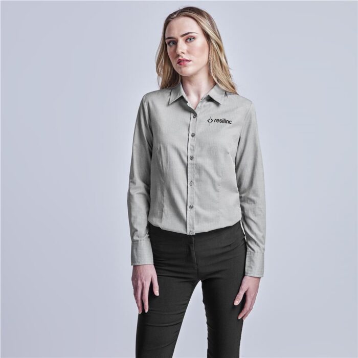 Ladies Long Sleeve Nottingham Shirt - Image 1