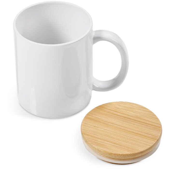 Okiyo Sozo Bamboo & Ceramic Sublimation Coffee Mug - 330ml - Image 13