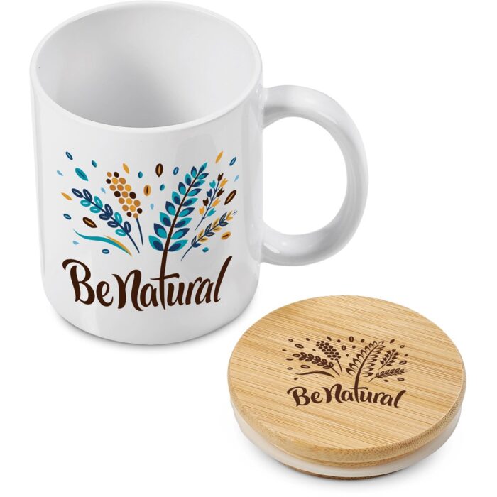 Okiyo Sozo Bamboo & Ceramic Sublimation Coffee Mug - 330ml - Image 23