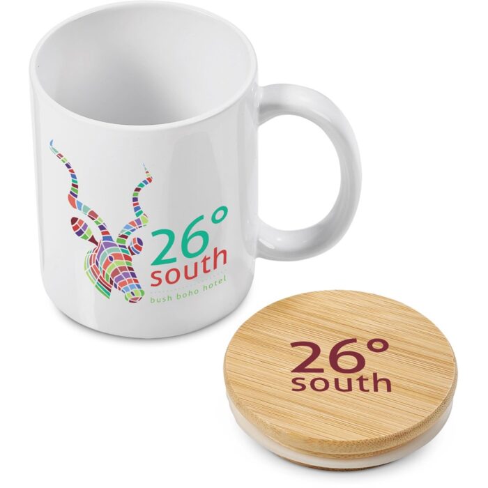 Okiyo Sozo Bamboo & Ceramic Sublimation Coffee Mug - 330ml - Image 17