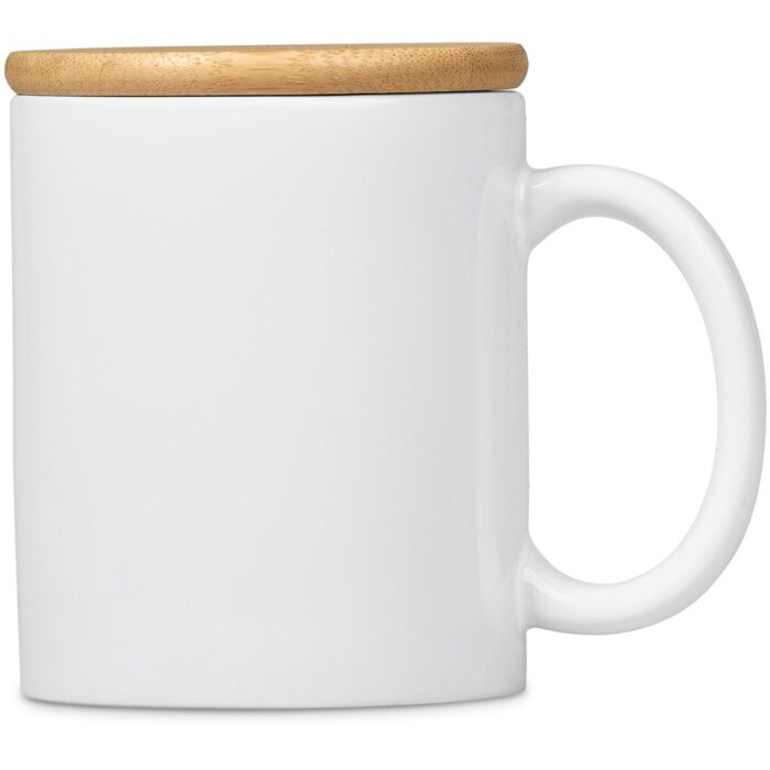 Okiyo Sozo Bamboo & Ceramic Sublimation Coffee Mug - 330ml - Image 3
