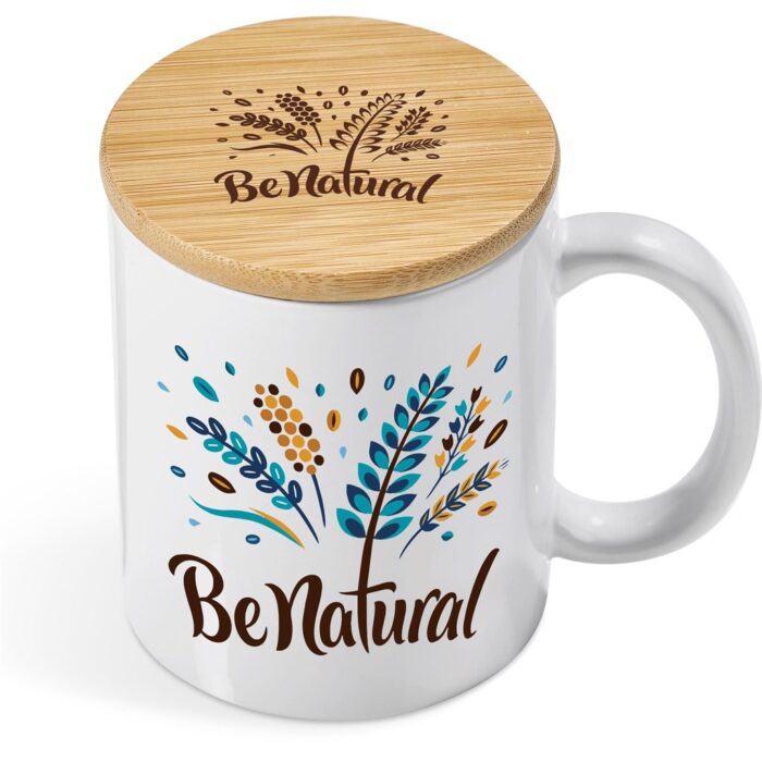 Okiyo Sozo Bamboo & Ceramic Sublimation Coffee Mug - 330ml - Image 15