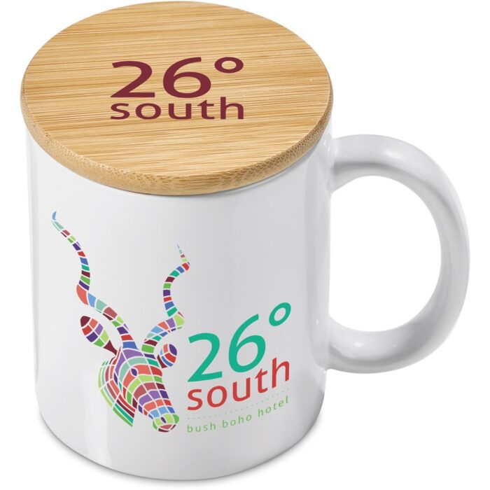 Okiyo Sozo Bamboo & Ceramic Sublimation Coffee Mug - 330ml - Image 10