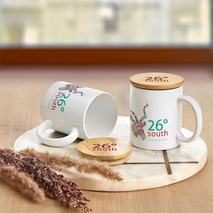Okiyo Sozo Bamboo & Ceramic Sublimation Coffee Mug - 330ml - Image 11