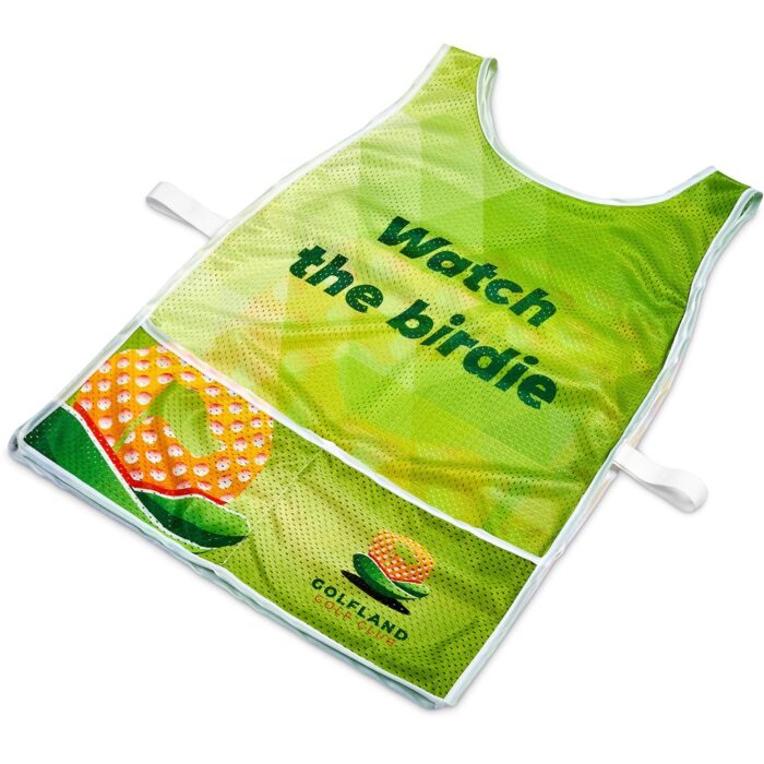 Hoppla Jackal Polyester Caddy Bib with PVC Name Sleeve - Image 1