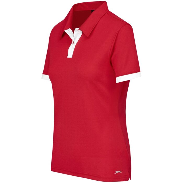 Ladies Contest Golf Shirt - Red - Image 2
