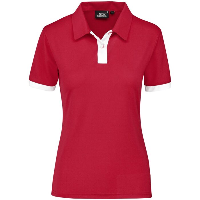 Ladies Contest Golf Shirt - Red - Image 1