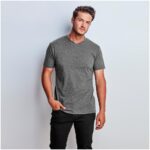 Mens Michigan Melange V-Neck T-Shirt - Image 6