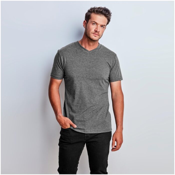 Mens Michigan Melange V-Neck T-Shirt - Image 6