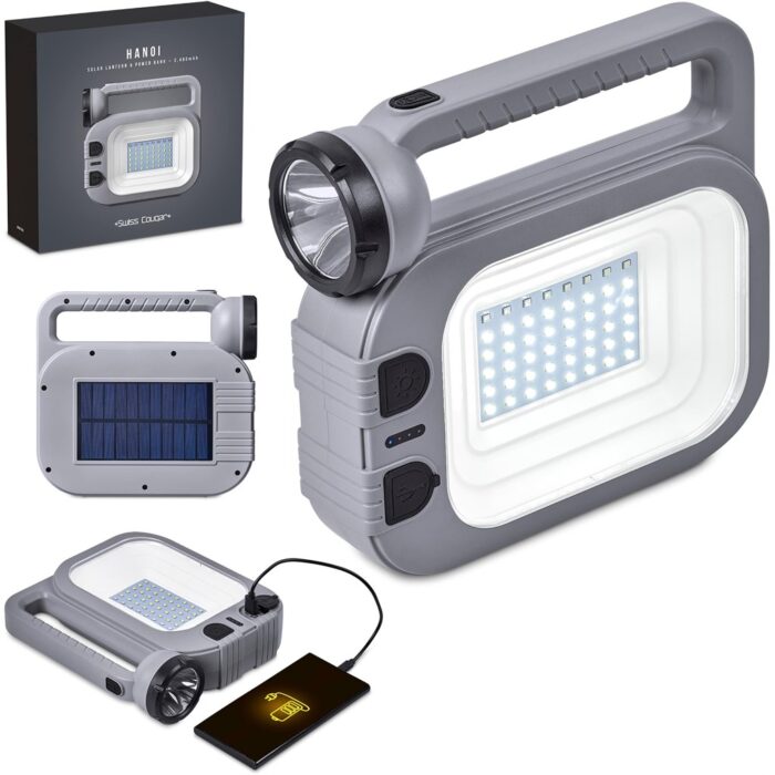 Swiss Cougar Hanoi Solar Lantern & Power Bank - 2.400mAh - Image 5