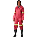 Trade Polycotton Conti Suit - Reflective Arms & Legs - Yellow Tape - Image 4
