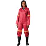 Trade Polycotton Conti Suit - Reflective Arms & Legs - Orange Tape - Image 7