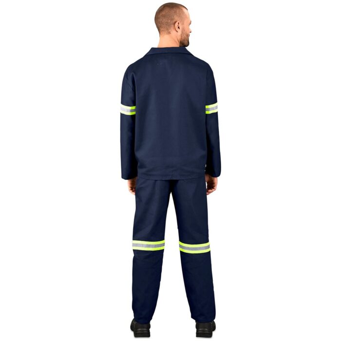 Technician 100% Cotton Conti Suit - Reflective Arms & Legs - Yellow Tape - Image 9