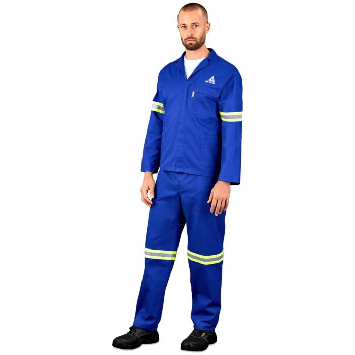 Technician 100% Cotton Conti Suit - Reflective Arms & Legs - Yellow Tape - Image 5