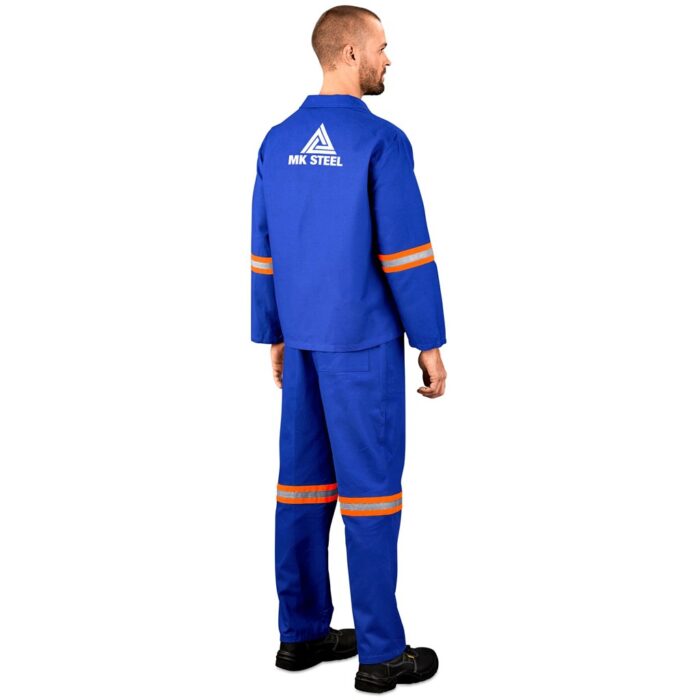 Technician 100% Cotton Conti Suit - Reflective Arms & Legs - Orange Tape - Image 5