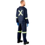 Technician 100% Cotton Conti Suit - Reflective Arms, Legs & Back - Yellow Tape - Image 7