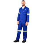 Technician 100% Cotton Conti Suit - Reflective Arms, Legs & Back - Yellow Tape - Image 10