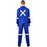 Technician 100% Cotton Conti Suit - Reflective Arms, Legs & Back - Yellow Tape - Image 2