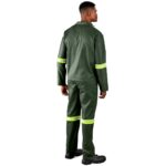 Acid Resistant Polycotton Conti Suit - Reflective Arm & Legs - Yellow Tape - Image 4