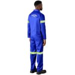 Safety Polycotton Boiler Suit - Reflective Arms & Legs - Yellow Tape - Image 7