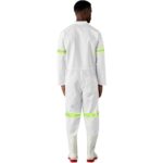 Safety Polycotton Boiler Suit - Reflective Arms & Legs - Yellow Tape - Image 4