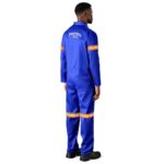 Safety Polycotton Boiler Suit - Reflective Arms & Legs - Orange Tape - Image 6