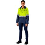 Traffic Premium Two-Tone Hi-Viz Reflective Jacket - Image 15