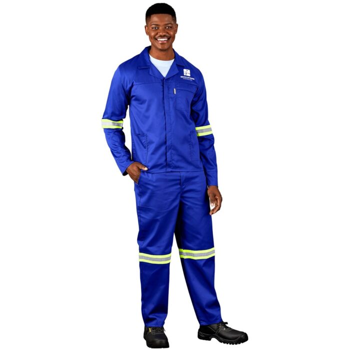 Site Premium Polycotton Jacket - Reflective Arms - Yellow Tape - Image 3