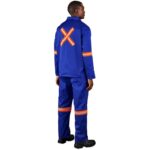 Site Premium Polycotton Jacket - Reflective Arms & Back - Orange Tape - Image 4