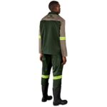 Site Premium Two-Tone Polycotton Jacket - Reflective Arms - Yellow Tape - Image 3