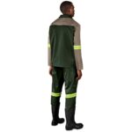 Site Premium Two-Tone Polycotton Jacket - Reflective Arms - Yellow Tape - Image 13