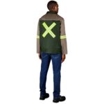 Site Premium Two-Tone Polycotton Jacket - Reflective Arms & Back - Yellow Tape - Image 2