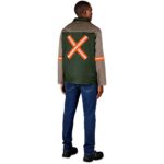 Site Premium Two-Tone Polycotton Jacket - Reflective Arms & Back - Orange Tape - Image 4