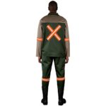 Site Premium Two-Tone Polycotton Jacket - Reflective Arms & Back - Orange Tape - Image 5