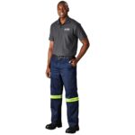 Site Premium Polycotton Pants - Reflective Legs - Yellow Tape - Image 2