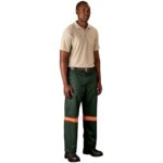Site Premium Polycotton Pants - Reflective Legs - Orange Tape - Image 2