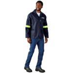 Artisan Premium 100% Cotton Jacket - Reflective Arms - Yellow Tape - Image 26