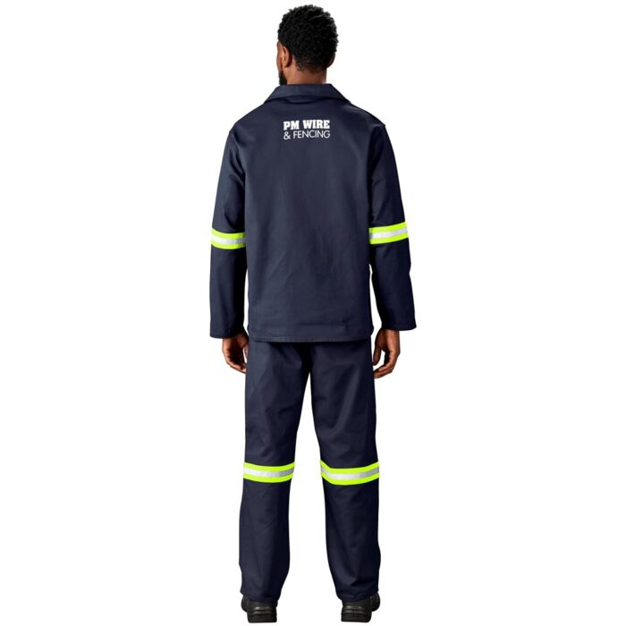 Artisan Premium 100% Cotton Jacket - Reflective Arms - Yellow Tape - Image 4