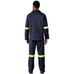 Artisan Premium 100% Cotton Jacket - Reflective Arms - Yellow Tape - Image 23