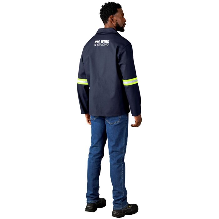 Artisan Premium 100% Cotton Jacket - Reflective Arms - Yellow Tape - Image 19